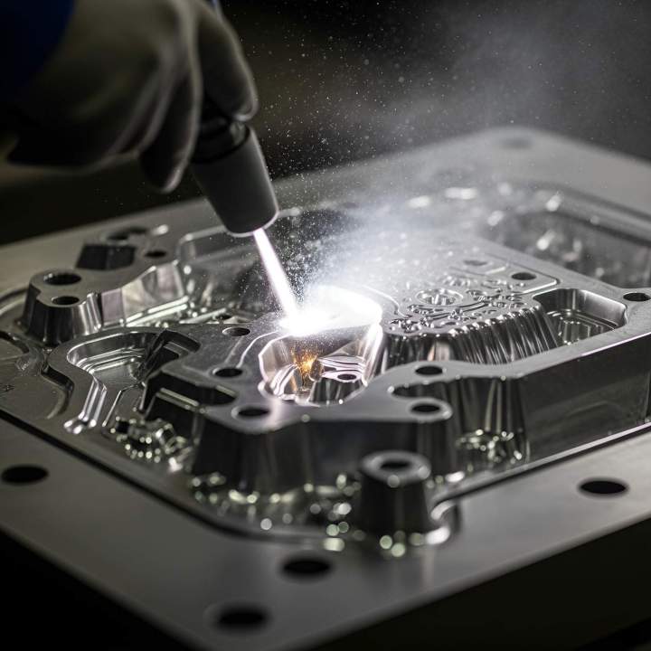 Préparation de surfaces de moules Groissiat